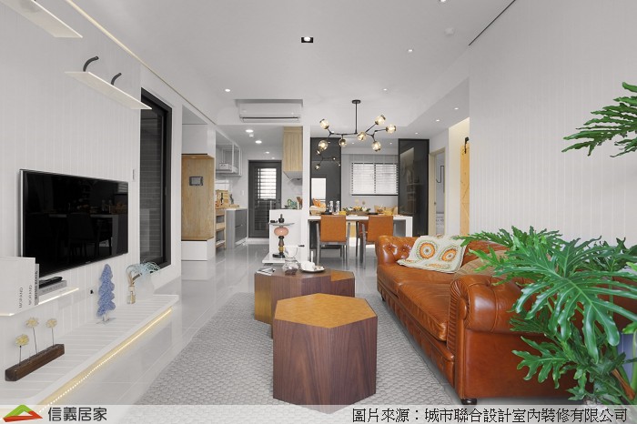 白色客廳室內裝潢設計，包括沙發裝潢圖片