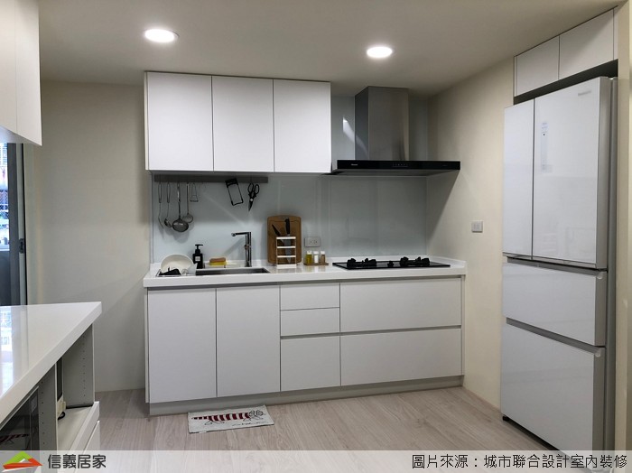 白色廚房室內裝潢設計，包括流理台裝潢圖片