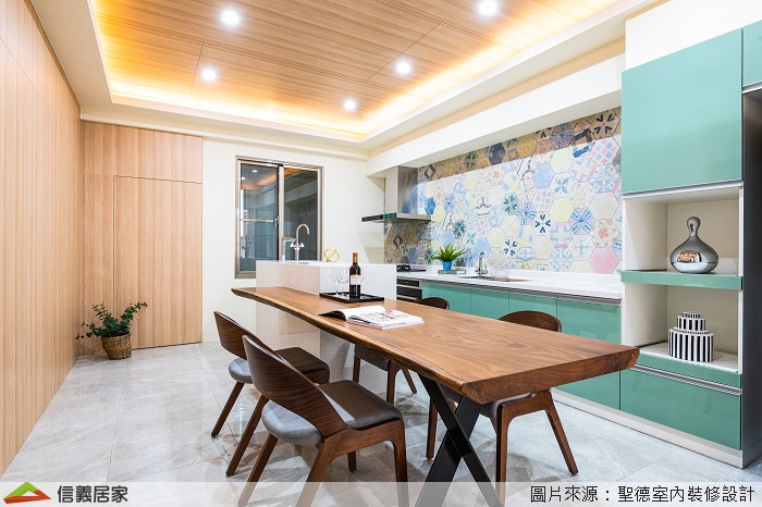 花磚點綴美廚夢，迸出清新風格家